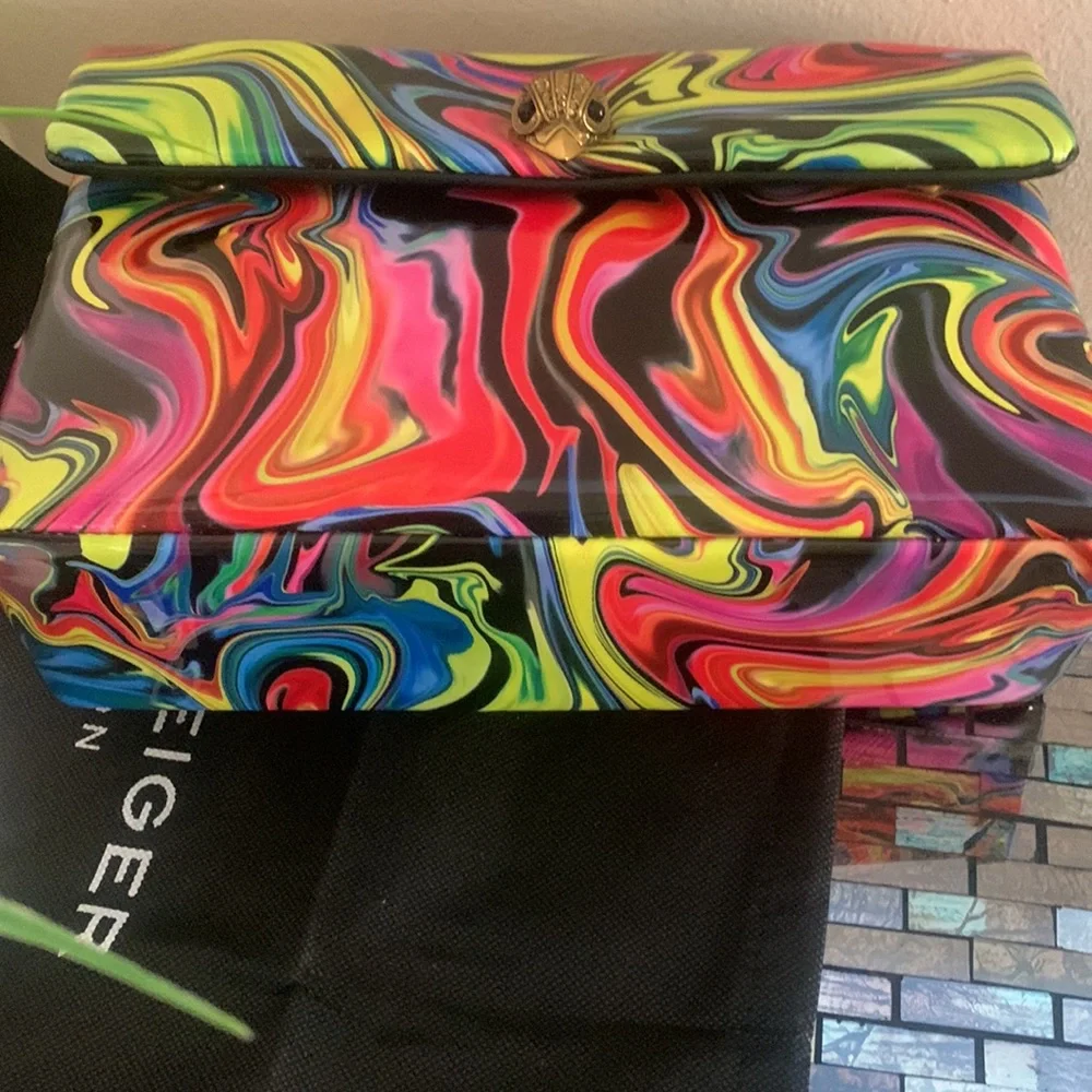 Kurt Geiger London Kensington X Marble Shoulder Bag - Picture 11 of 16